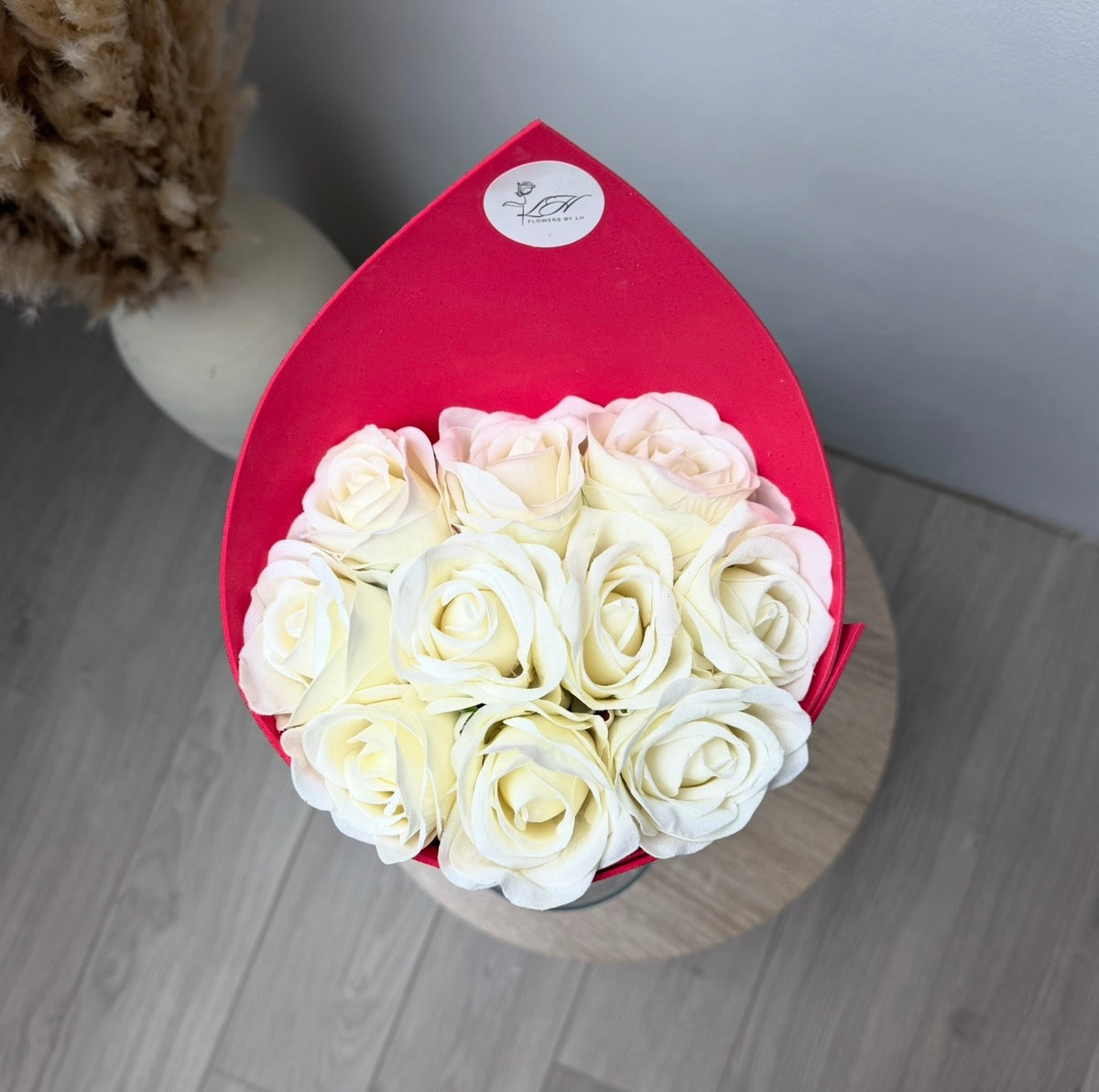 Bouquet Éternel Blanc et Rouge