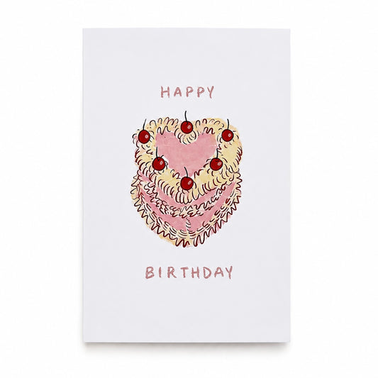 Carte « Happy Birthday » Rose