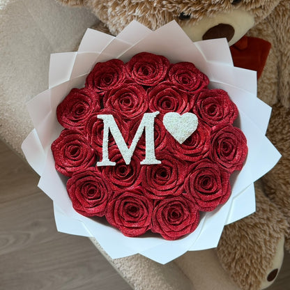 Bouquet Rouge Initiale