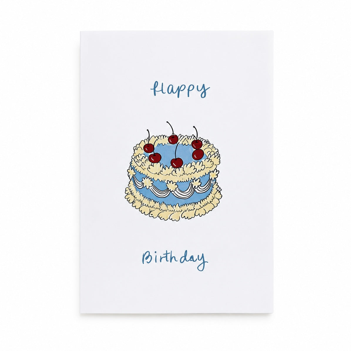 Carte « Happy Birthday » Bleu