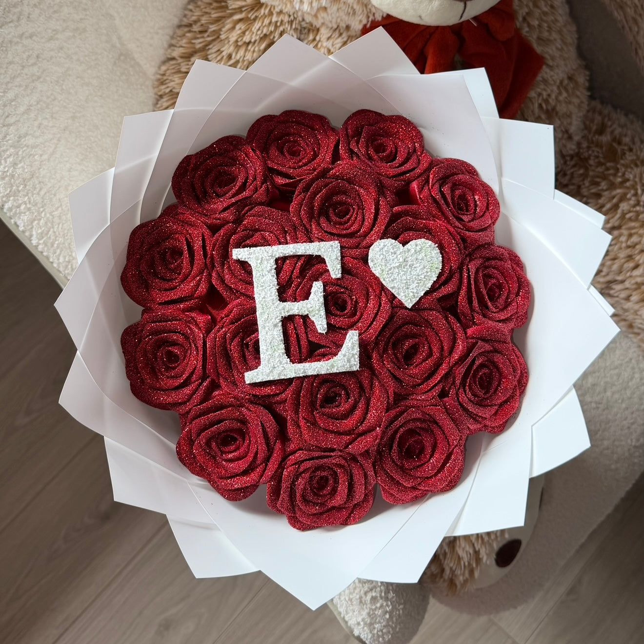 Bouquet Rouge Initiale